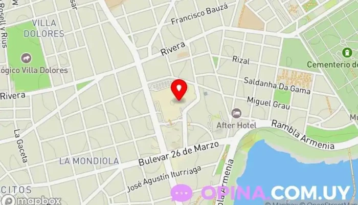 mapa de Ositos & Cia Juguetería, Tienda de artículos para bebés en Montevideo
