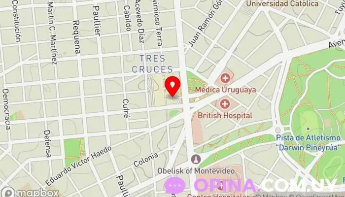 mapa de Ositos & Cia Juguetería, Tienda de artículos para bebés en Montevideo