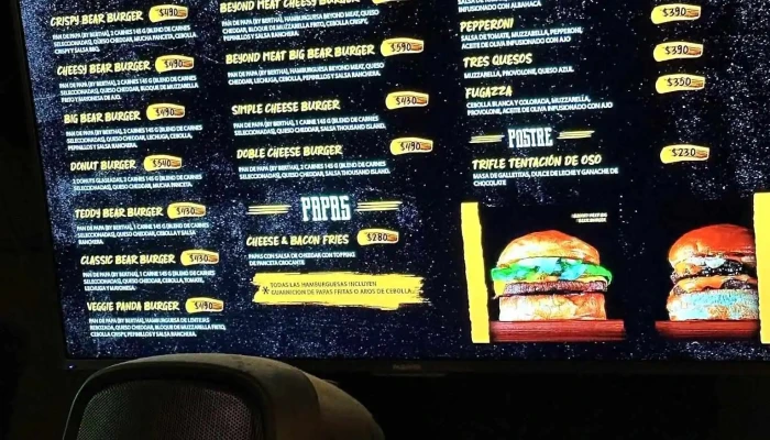 Oso Pardo -  Menu - Montevideo