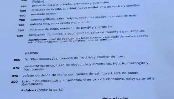 Otero X Rotunda -  Menu - Montevideo