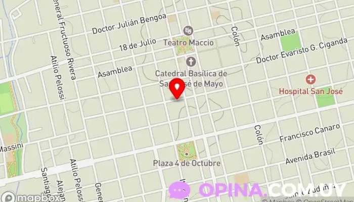 mapa de OUR SCHOOL (Pre-escolar) Centro Head Start en San José de Mayo