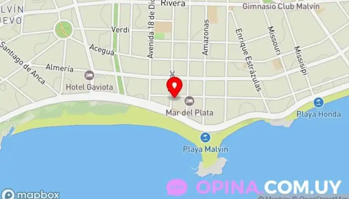 mapa de Ozonoterapia Uruguay Clínica especializada en Montevideo