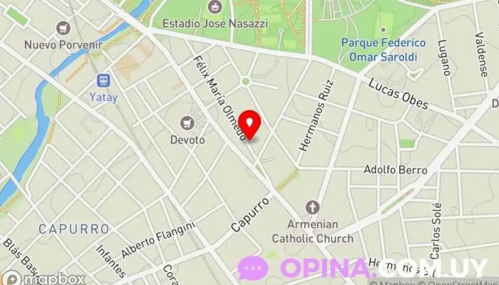 mapa de PACKAGING.UY Tienda de materiales de embalaje en Montevideo