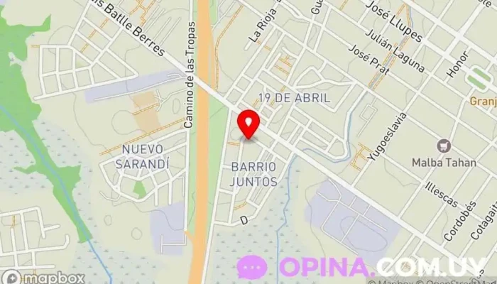 mapa de Padrón 426735 Jardín de infancia en Montevideo