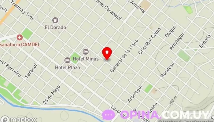 mapa de Pakua Minas Escuela de artes marciales en Minas