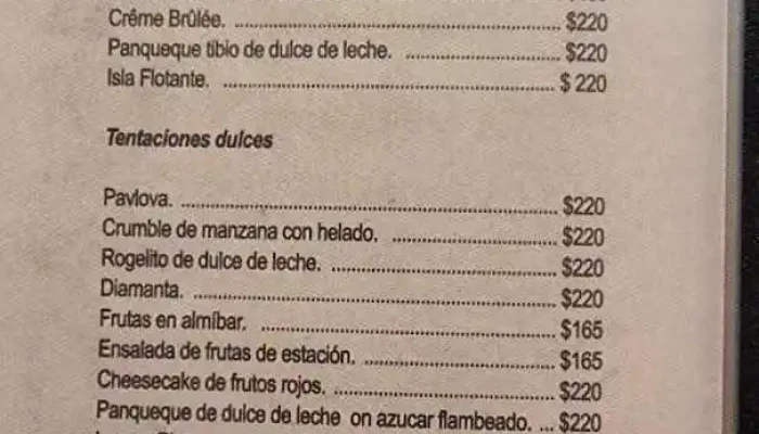 Pan Z Restaurante -  Menu - Paysandú