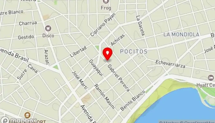 mapa de Panadería La Numancia Panadería, Pastelería en Montevideo