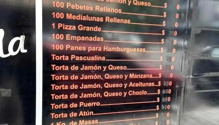 Panaderia Marbella Menu - Montevideo