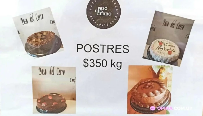 Panaderia Paso Del Cerro Menu - Pando