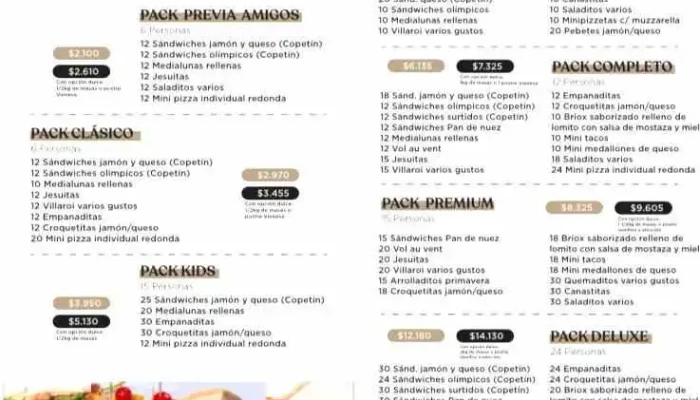 Panaderia Y Confiteria La Vienesa Menu - Montevideo