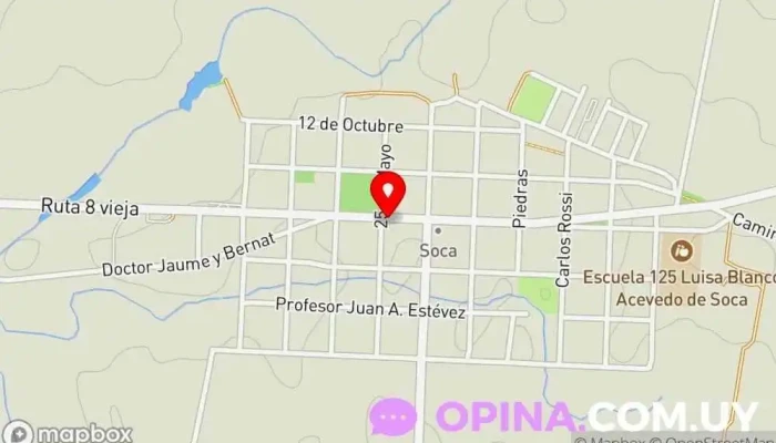 mapa de Panadería y Confitería Soca Panadería en Soca