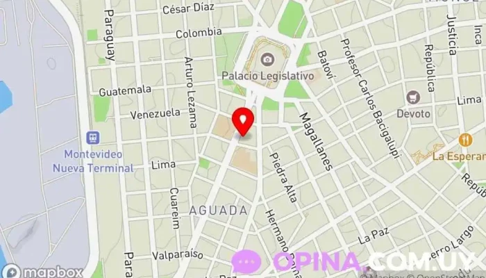 mapa de Papelería - Servicio Papelero Papelería en Montevideo