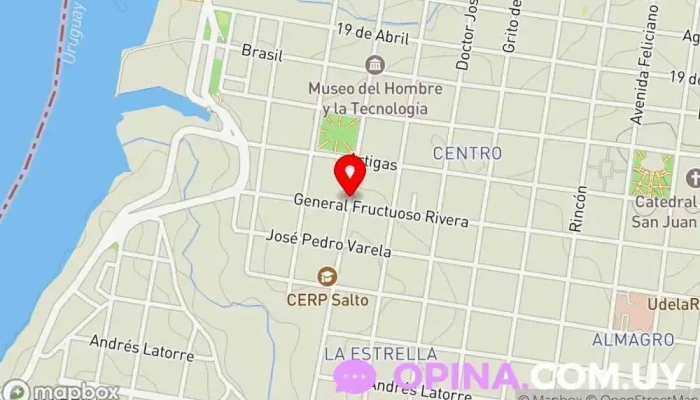 mapa de Papelería AB Papelería en Salto