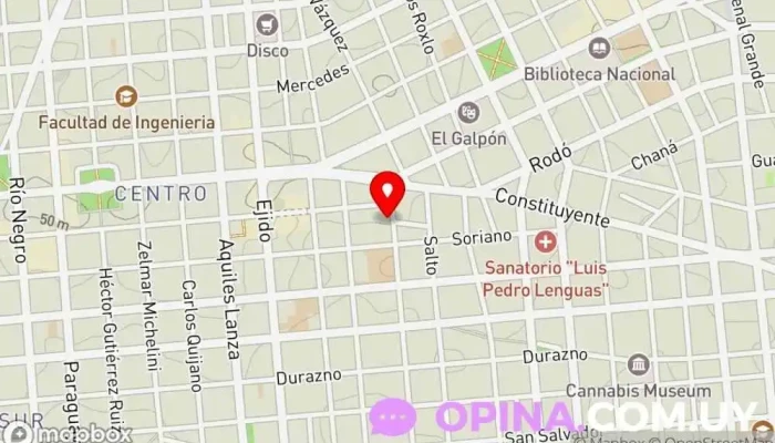 mapa de Papelería ABC Papelería en Montevideo