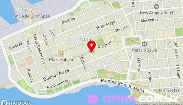 mapa de Papelería Acuarela Papelería en Montevideo