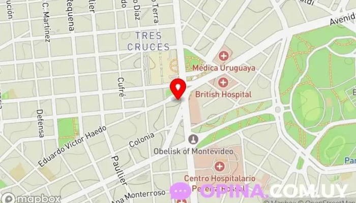 mapa de Papelería Alberto Gandulia Papelería en Montevideo