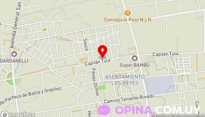 mapa de Papelería Angel's Tienda general en Montevideo