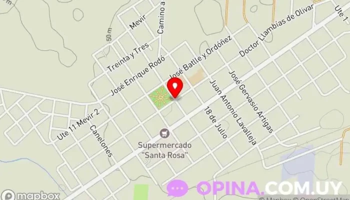 mapa de Papelería Casa José Pedro Papelería en Santa Rosa