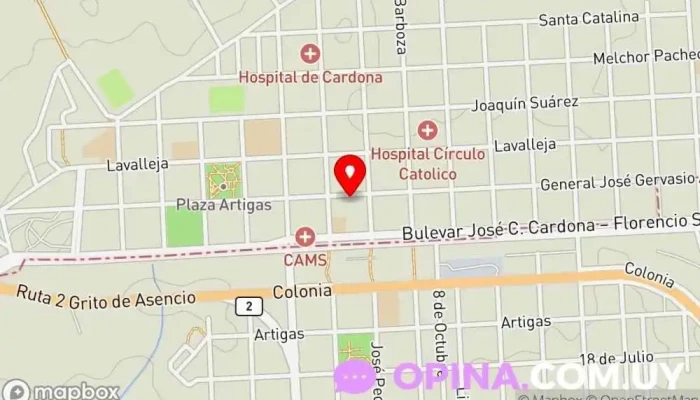 mapa de Papelería Centenario Papelería en Cardona