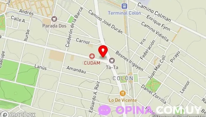 mapa de Papelería Chocolate Papelería en Montevideo