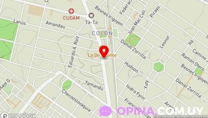 mapa de Papelería Colón Papelería en Montevideo