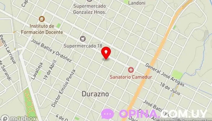 mapa de Papeleria Colores Papelería en Durazno