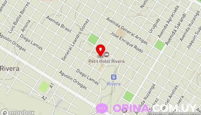 mapa de Papelería Copilaura Papelería, Copistería, Tienda de regalos en Rivera