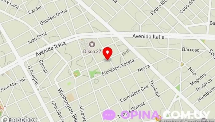 mapa de PAPELERIA COPYGRAF Imprenta en Montevideo