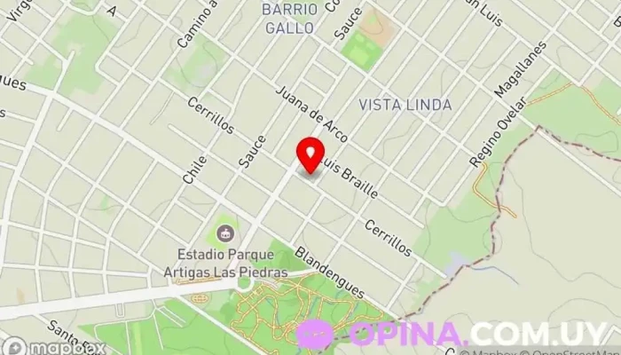 mapa de Papelería Crafts Papelería en Las Piedras