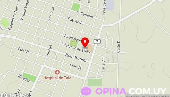 mapa de Papelería EL ABUELO Papelería, Tienda de porcelana, Tienda de artesanías, Impresora digital, Tienda de regalos, Cibercafé, Tienda de artículos de fiesta, Tienda de sellos de caucho en Tala