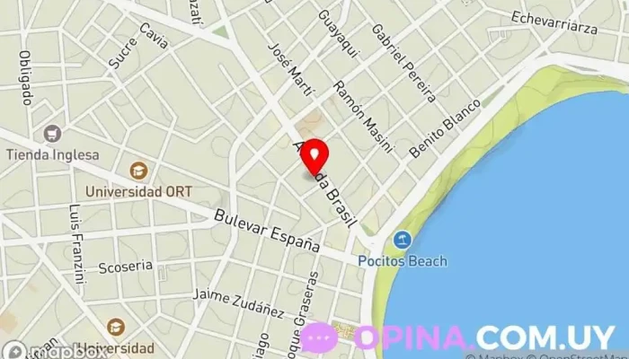 mapa de Papelería Flober Papelería en Montevideo