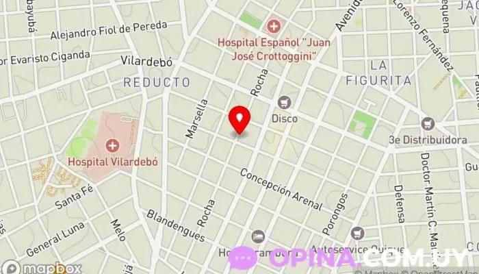 mapa de Papelería Galli S.A. Papelería, Distribuidor de papel en Montevideo