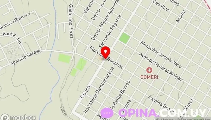 mapa de Papelería Girasoles Papelería en Rivera