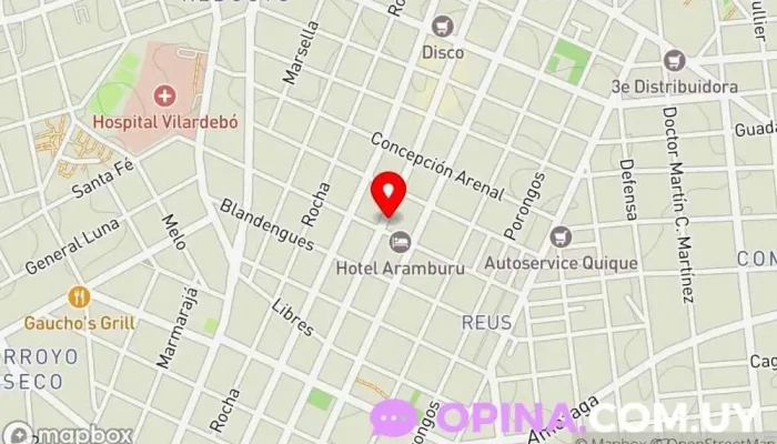 mapa de Papelería Grafi-pel Papelería en Montevideo