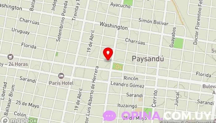 mapa de PAPELERIA GRAFITO Papelería en Paysandú