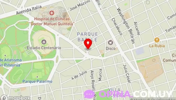 mapa de Papelería JF SRL Papelería en Montevideo