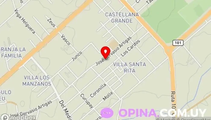 mapa de Papelería K28 Comercio en Barros Blancos