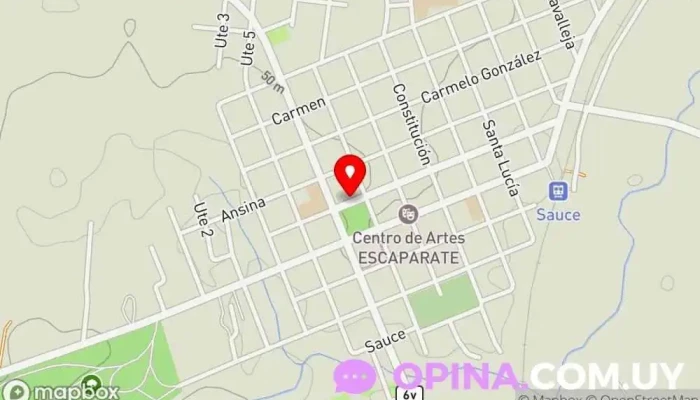 mapa de Papelería La Pulga de Moe Papelería en Sauce