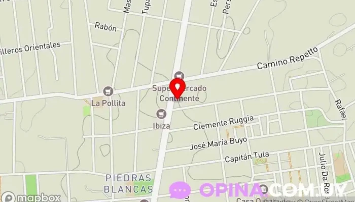 mapa de Papeleria Liz Papelería en Montevideo