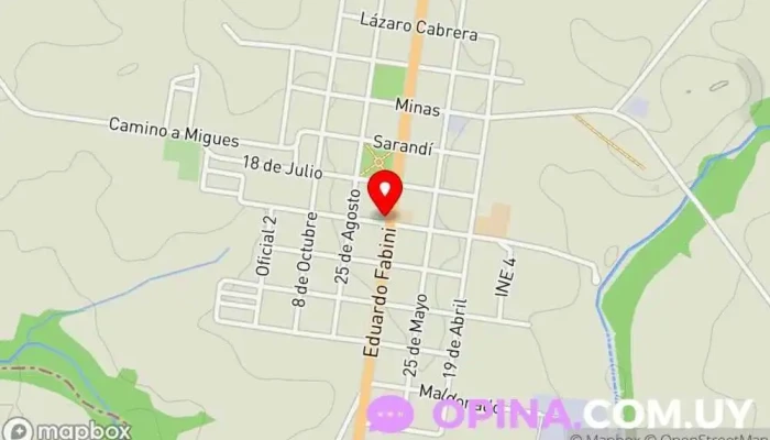 mapa de Papelería Los gurises Papelería en Solís de Mataojo