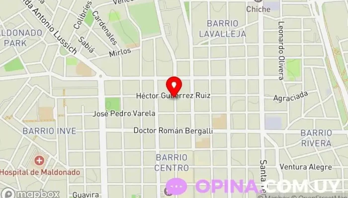 mapa de Papelería mafalda Papelería en Maldonado