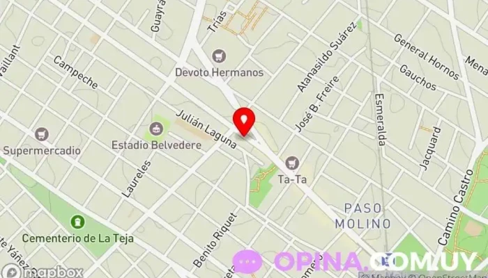 mapa de Papeleria Tienda de bolígrafos en Montevideo