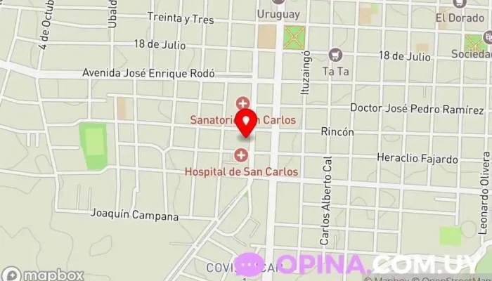 mapa de Papeleria MARZANO HNOS Papelería en San Carlos