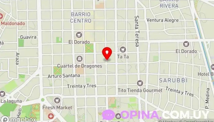 mapa de PAPELERÍA MEIMI Tienda de artesanías en Maldonado