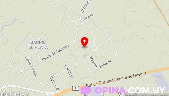 mapa de PAPELERÍA MI ANGEL Tienda de artesanías en Rocha