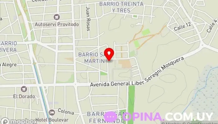 mapa de PAPELERÍA NISSI Papelería en Maldonado