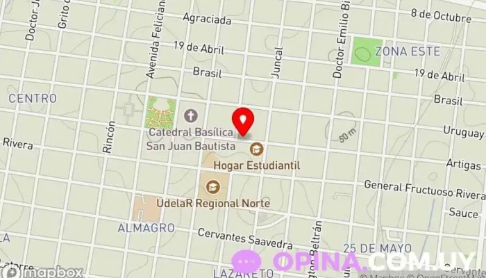 mapa de Papelería Nuevo Burbujas Papelería en Salto