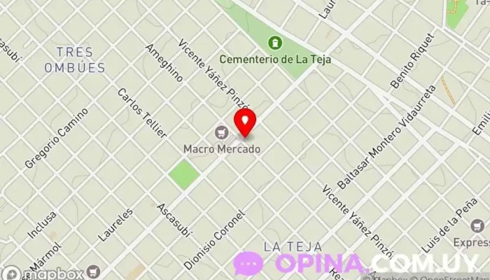 mapa de Papeleria Papel y Mas - Agencia Mirtrans Papelería en Montevideo