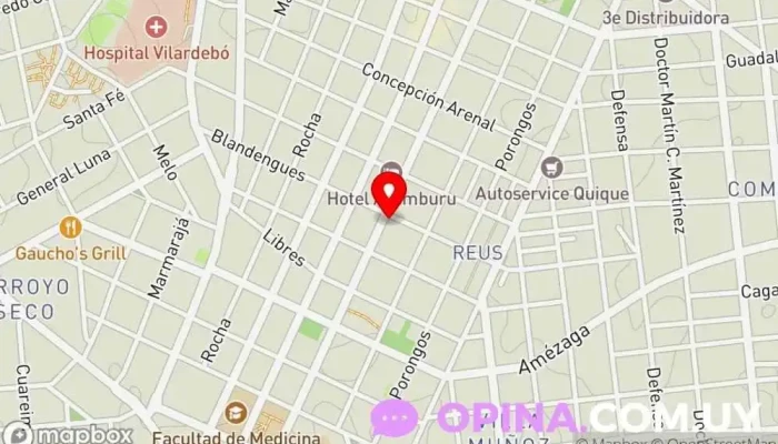 mapa de Papelería Papiro's Papelería, Tienda general en Montevideo