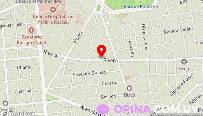 mapa de Papelería Pergamino Papelería en Montevideo